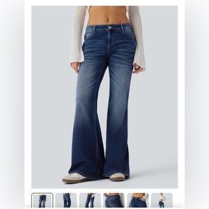 HALARA Dark Blue Flare Jeans New With Tags